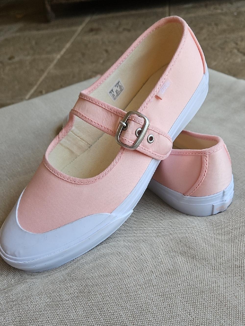 Vans Mary Jane Shoes Sneakers Ballet-Pink Chintz Rose Pink, Size 9